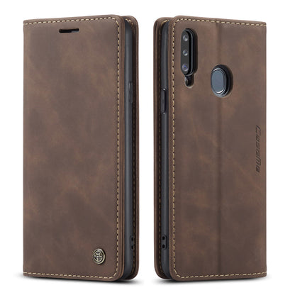 Book Classical Retro Leather Samsung Galaxy A20s Case Slim Wallet