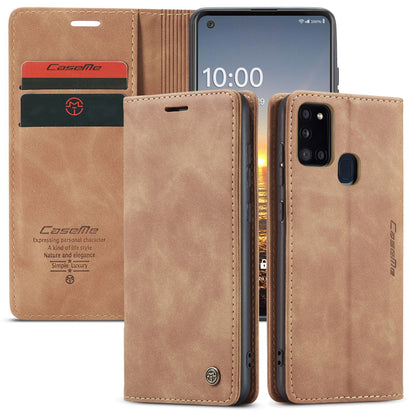 Book Classical Retro Leather Samsung Galaxy A21s Case Slim Wallet