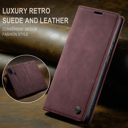 Book Classical Retro Leather Samsung Galaxy A21s Case Slim Wallet