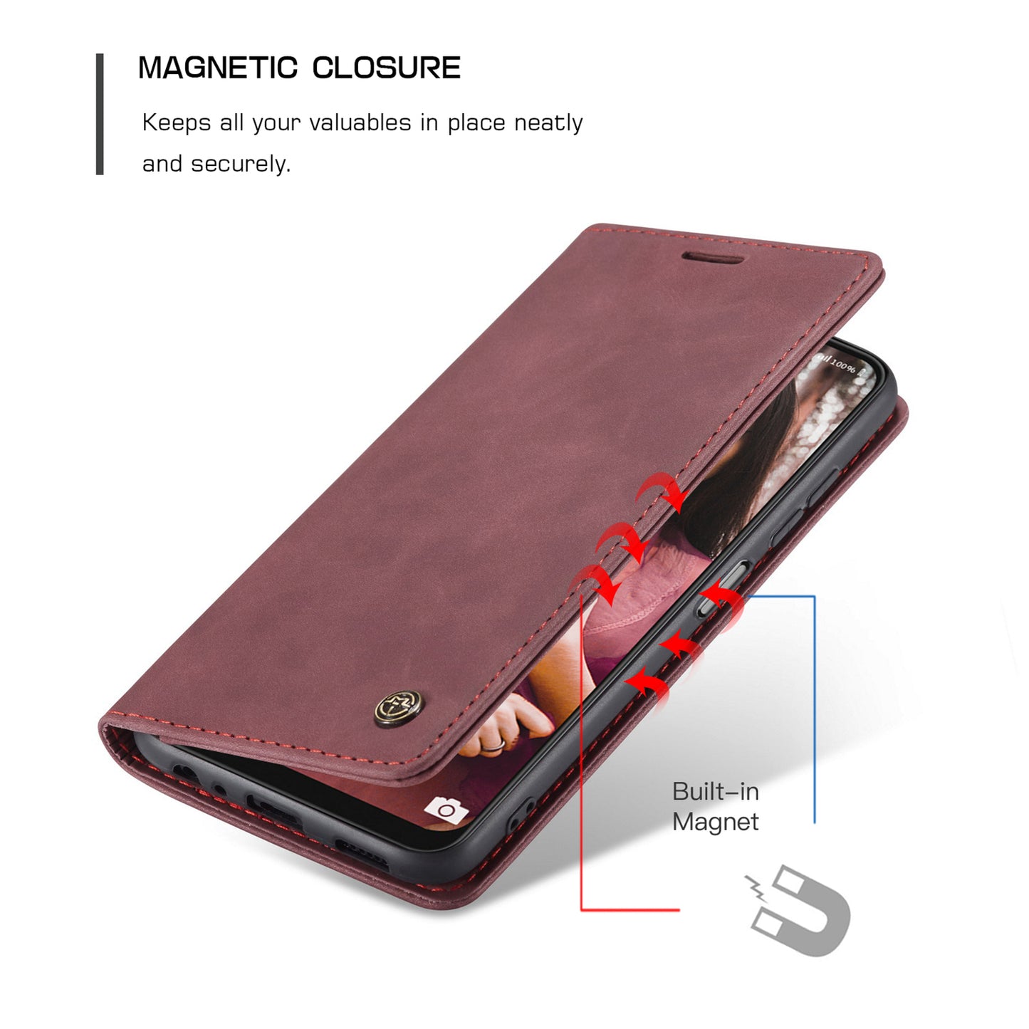 Book Classical Retro Leather Samsung Galaxy A22 Case Slim Wallet