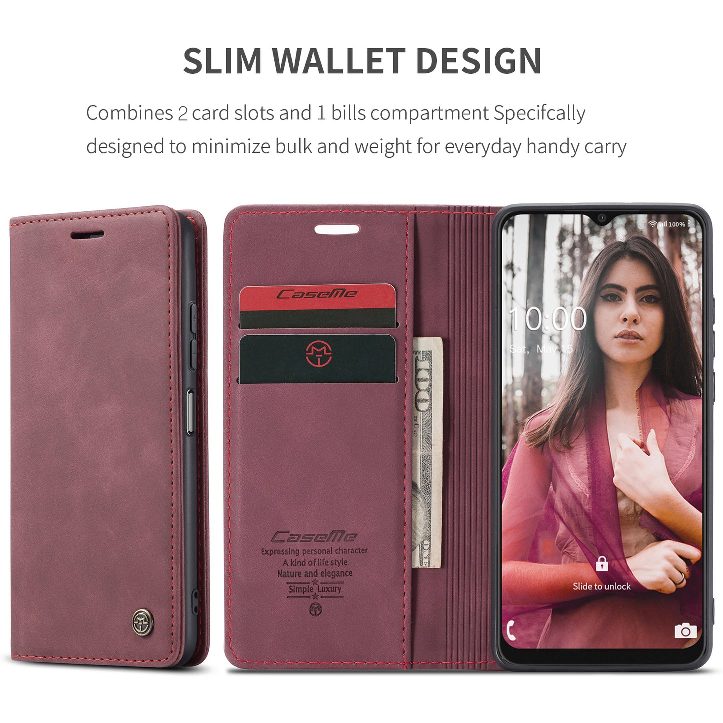 Book Classical Retro Leather Samsung Galaxy A22 Case Slim Wallet