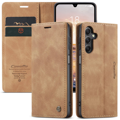 Book Classical Retro Leather Samsung Galaxy A15 Case Slim Wallet