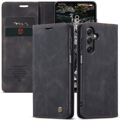 Book Classical Retro Leather Samsung Galaxy A15 Case Slim Wallet