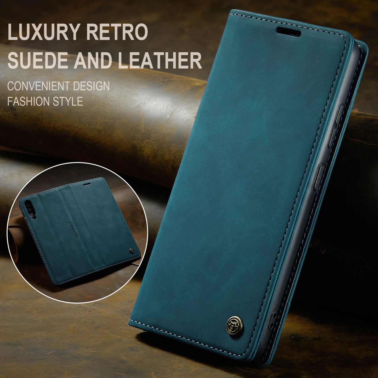 Book Classical Retro Leather Samsung Galaxy A30s Case Slim Wallet