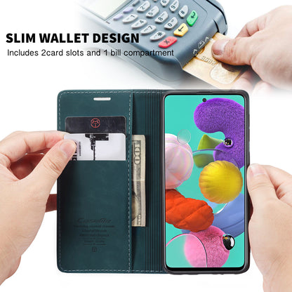 Book Classical Retro Leather Samsung Galaxy A51 Case Slim Wallet