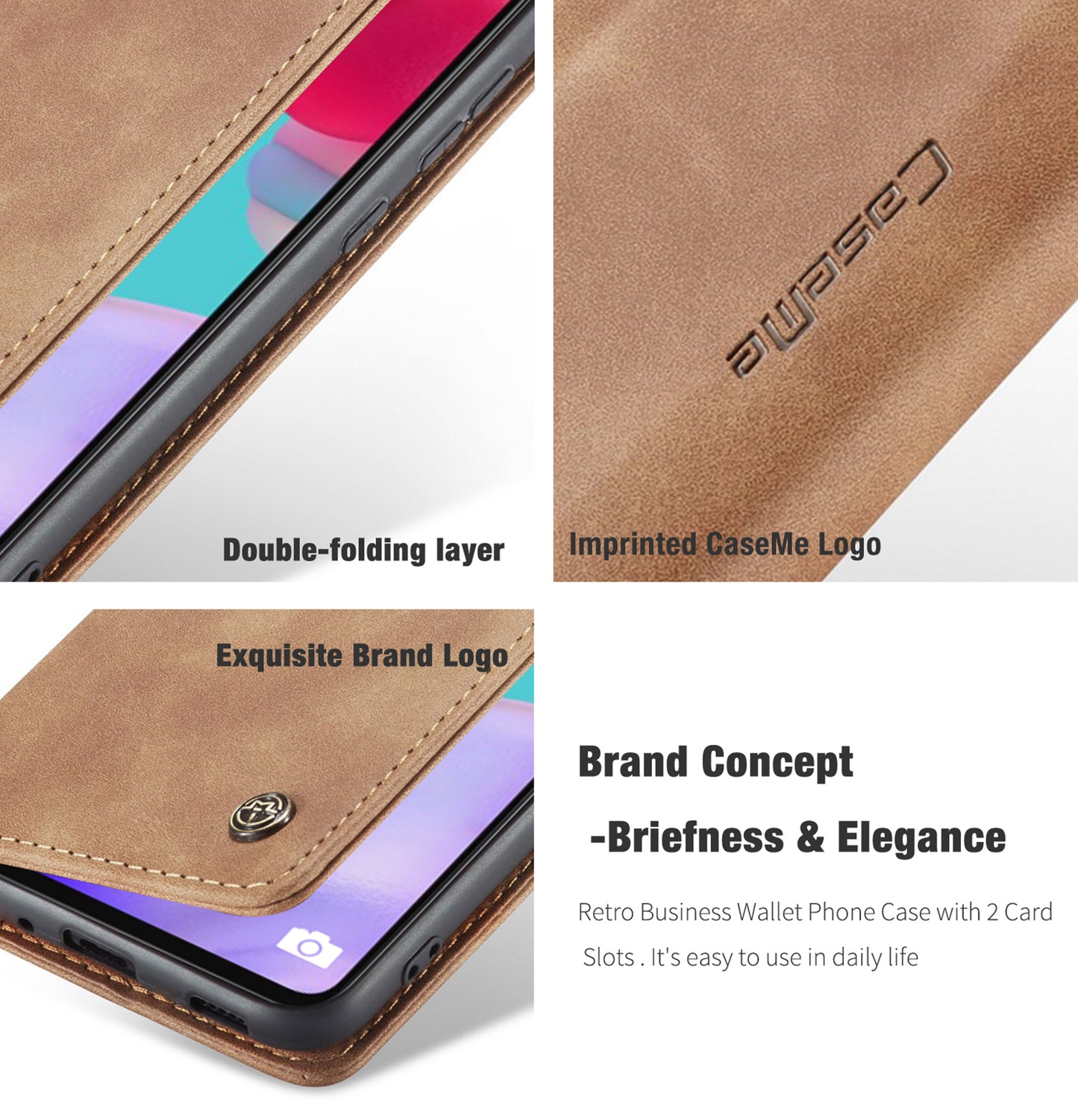 Book Classical Retro Leather Samsung Galaxy A52s Case Slim Wallet