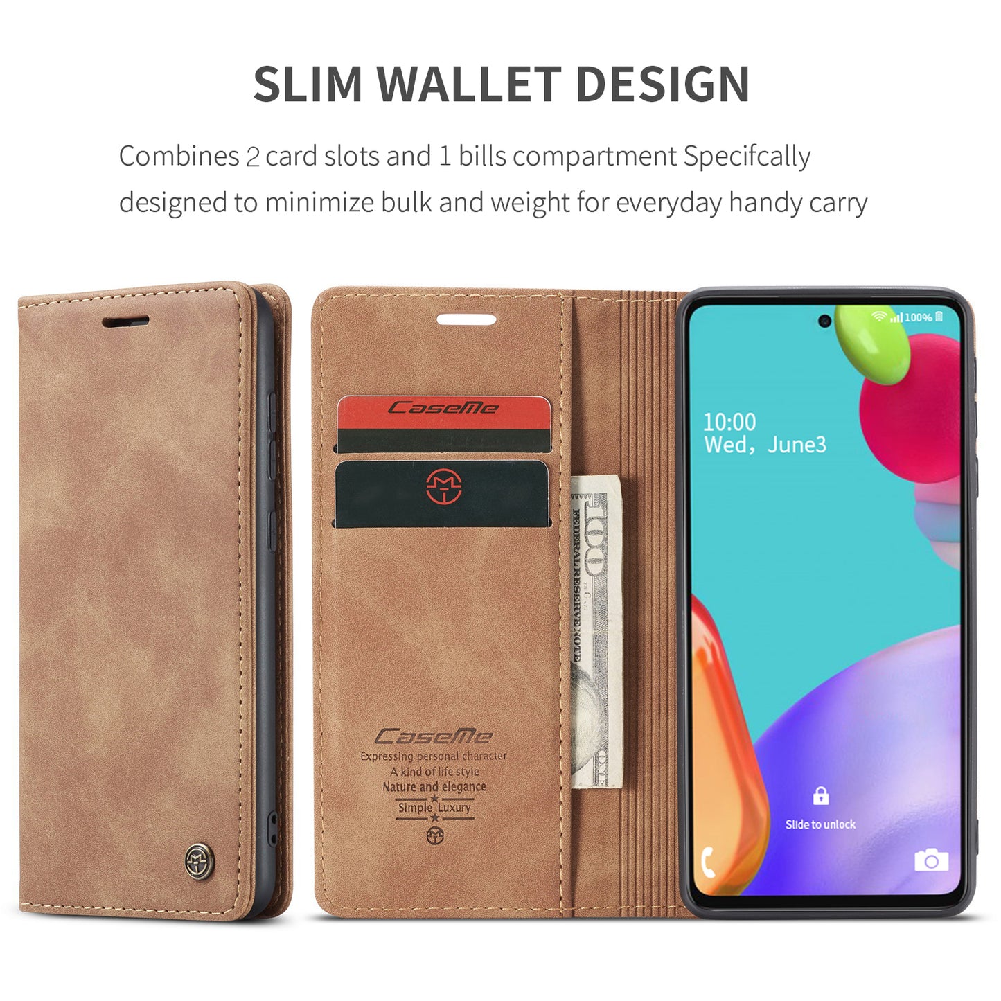 Book Classical Retro Leather Samsung Galaxy A52s Case Slim Wallet