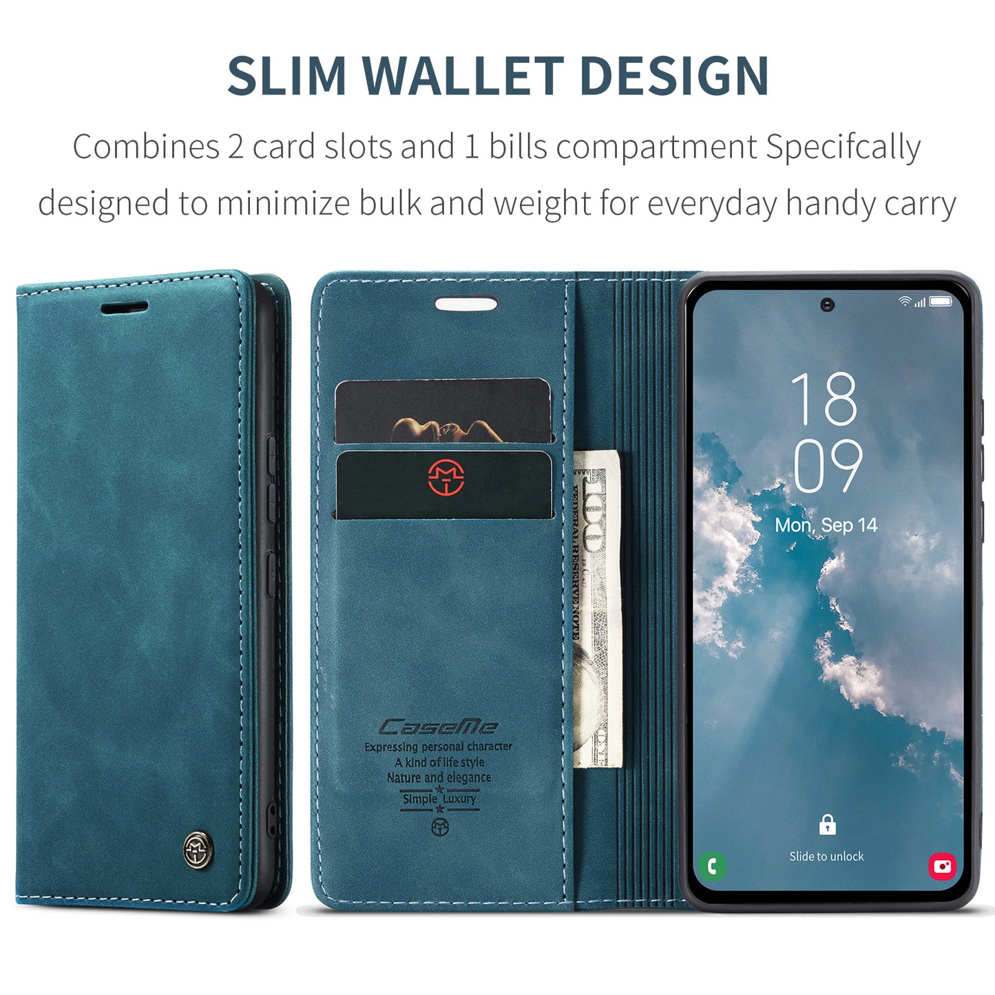 Book Classical Retro Leather Samsung Galaxy A54 Case Slim Wallet