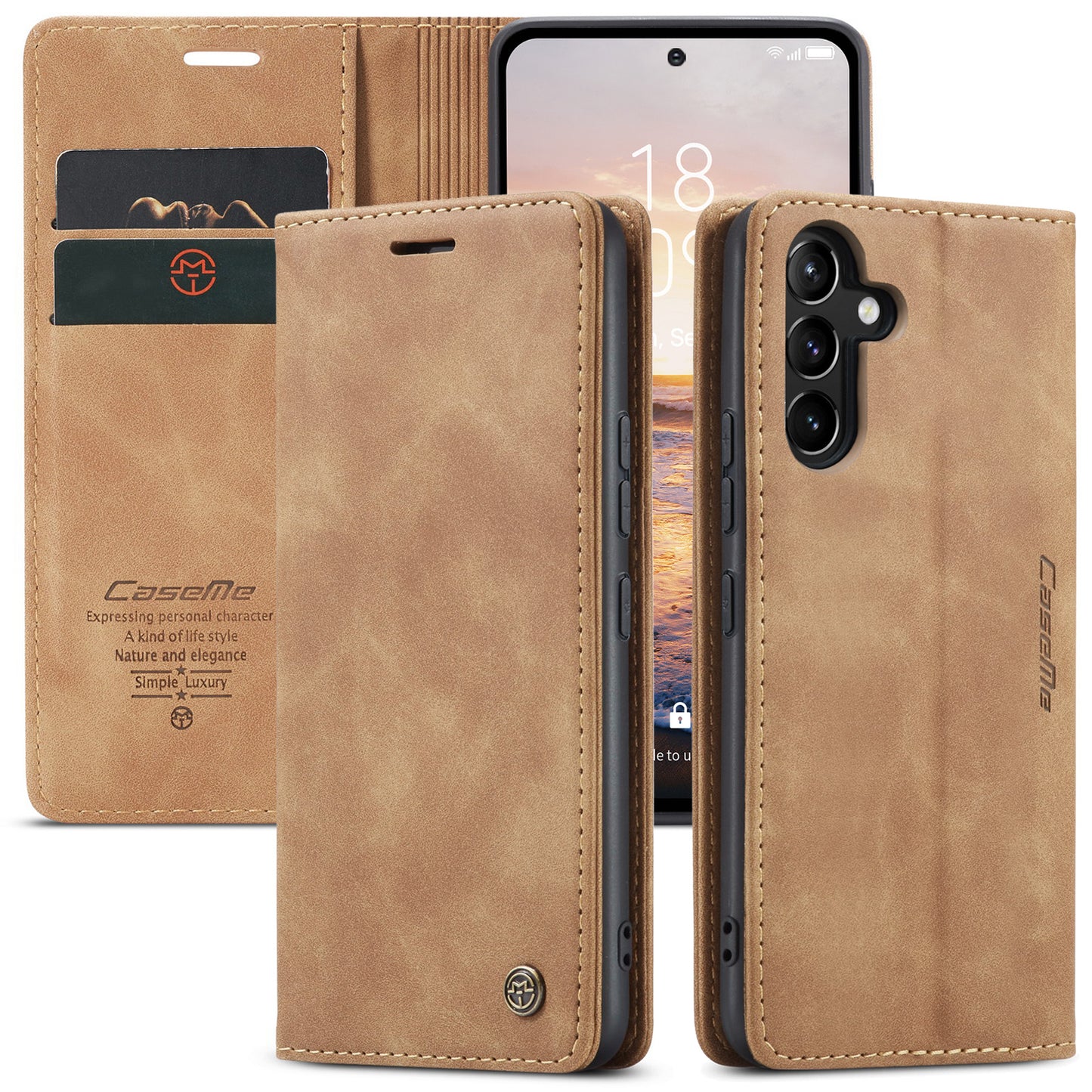 Book Classical Retro Leather Samsung Galaxy A54 Case Slim Wallet