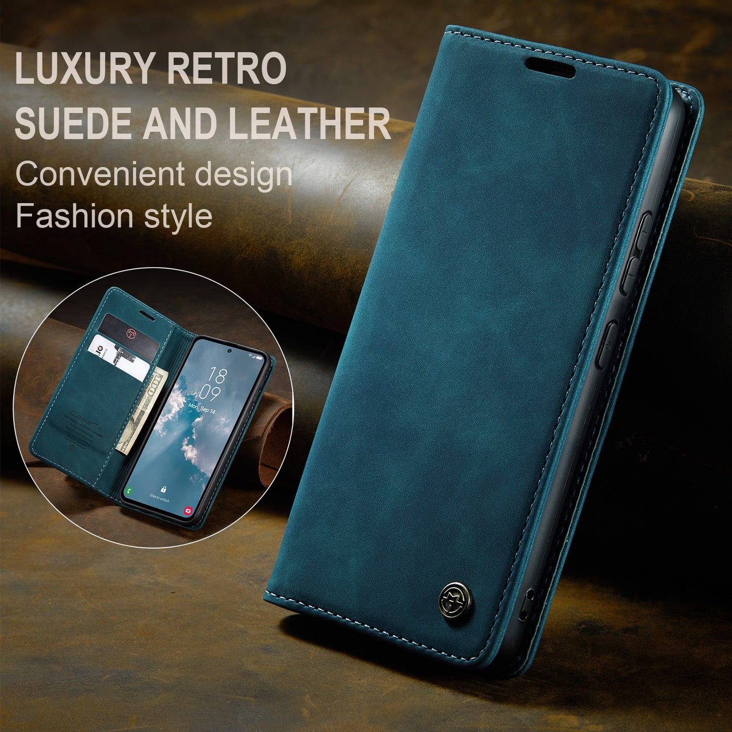 Book Classical Retro Leather Samsung Galaxy A54 Case Slim Wallet