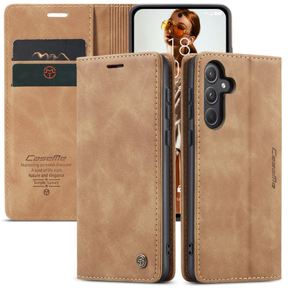 Book Classical Retro Leather Samsung Galaxy A55 Case Slim Wallet