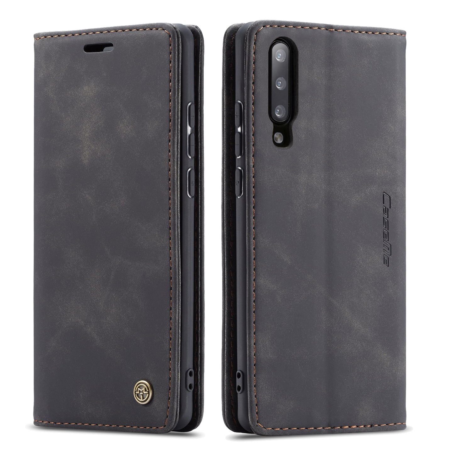 Book Classical Retro Leather Samsung Galaxy A70 Case Slim Wallet