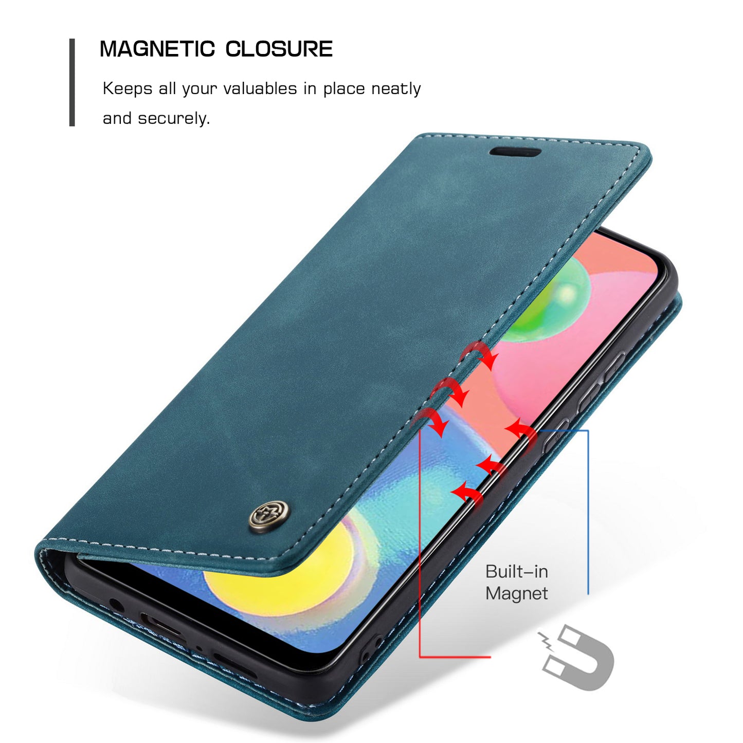 Book Classical Retro Leather Samsung Galaxy A70s Case Slim Wallet