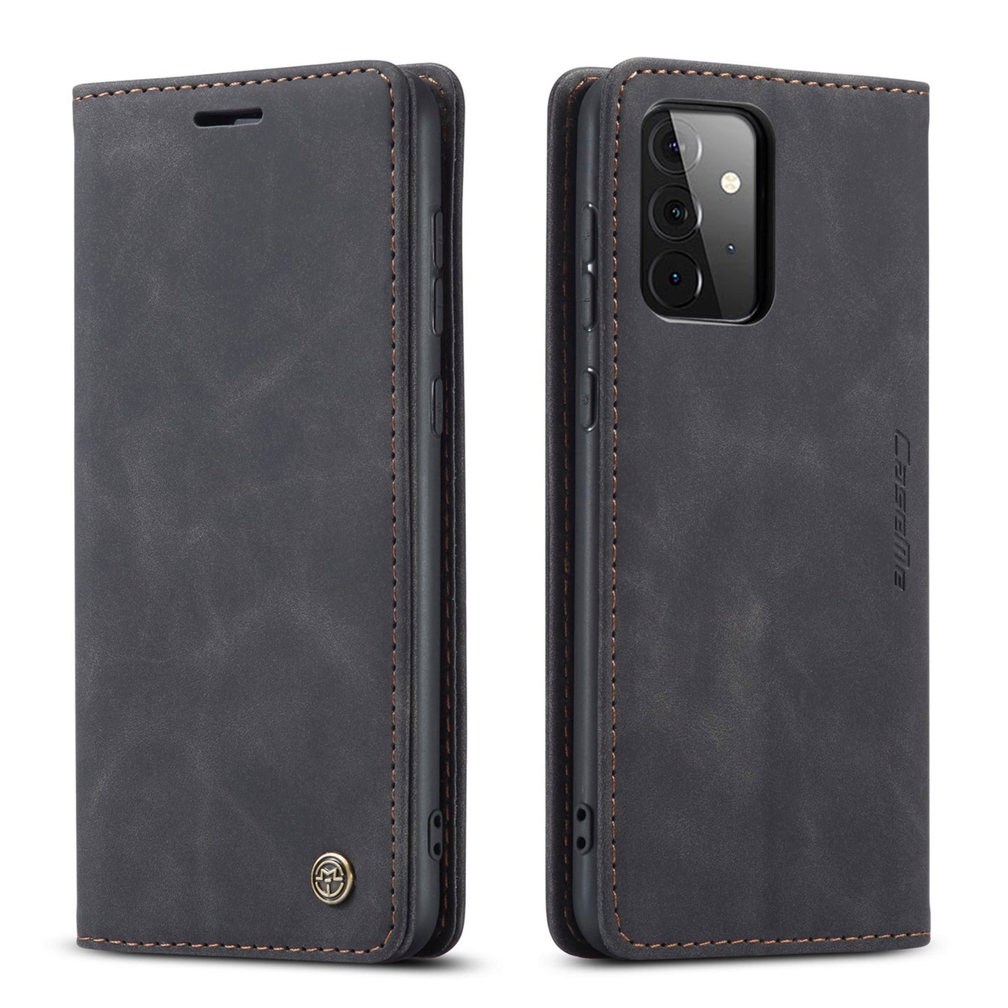 Book Classical Retro Leather Samsung Galaxy A72 Case Slim Wallet