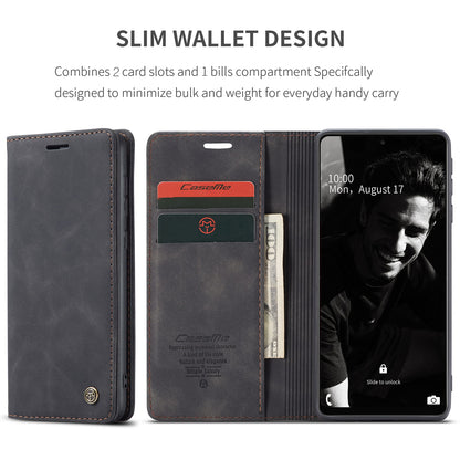 Book Classical Retro Leather Samsung Galaxy A72 Case Slim Wallet