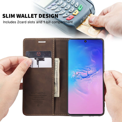 Book Classical Retro Leather Samsung Galaxy A91 Case Slim Wallet