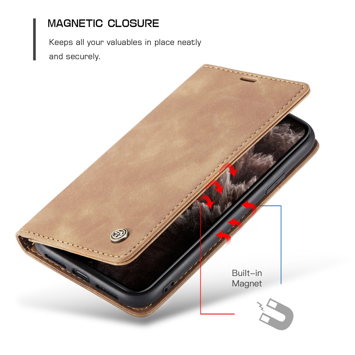 Book Classical Retro Leather Apple iPhone 11 Pro Case Slim Wallet