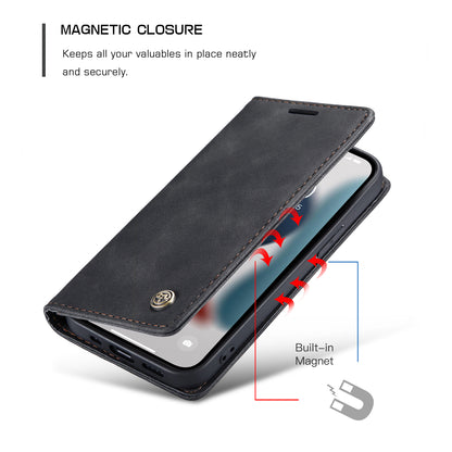 Book Classical Retro Leather Apple iPhone 13 Pro Case Slim Wallet