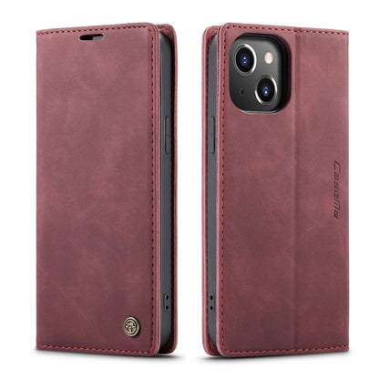 Book Classical Retro Leather iPhone 16 Case Slim Wallet Stand