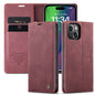 Book Classical Retro Leather iPhone 16 Plus Case Slim Wallet Stand