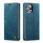 Book Classical Retro Leather iPhone 16 Pro Case Slim Wallet Stand