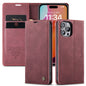 Book Classical Retro Leather iPhone 16 Pro Max Case Slim Wallet Stand