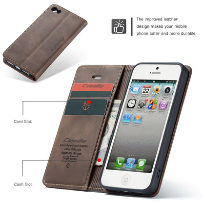 Book Classical Retro Leather Apple iPhone 5 Case Slim Wallet Stand