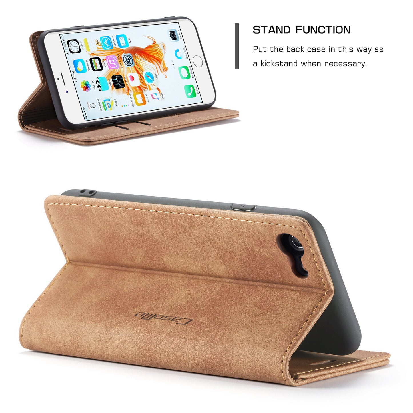 Book Classical Retro Leather Apple iPhone 6 Case Slim Wallet Stand