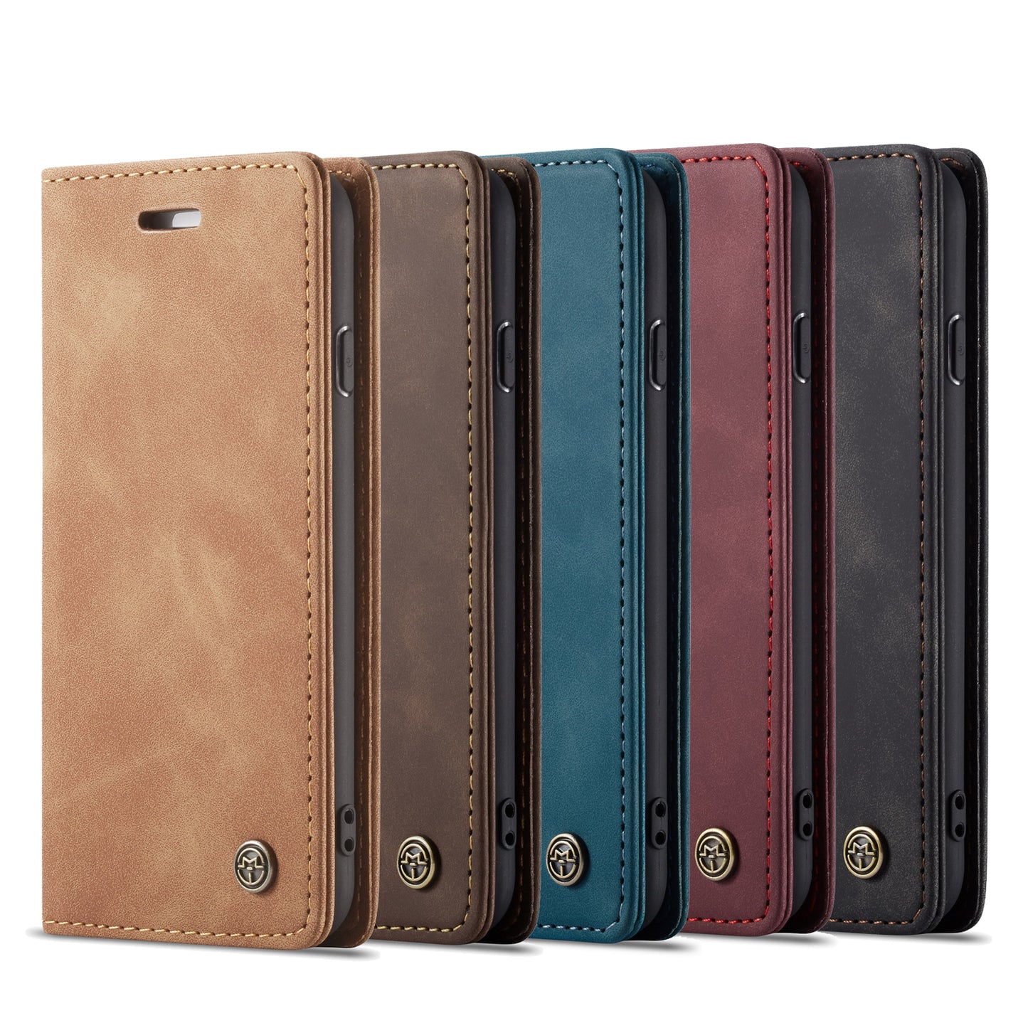 Book Classical Retro Leather Apple iPhone 8 Case Slim Wallet Stand