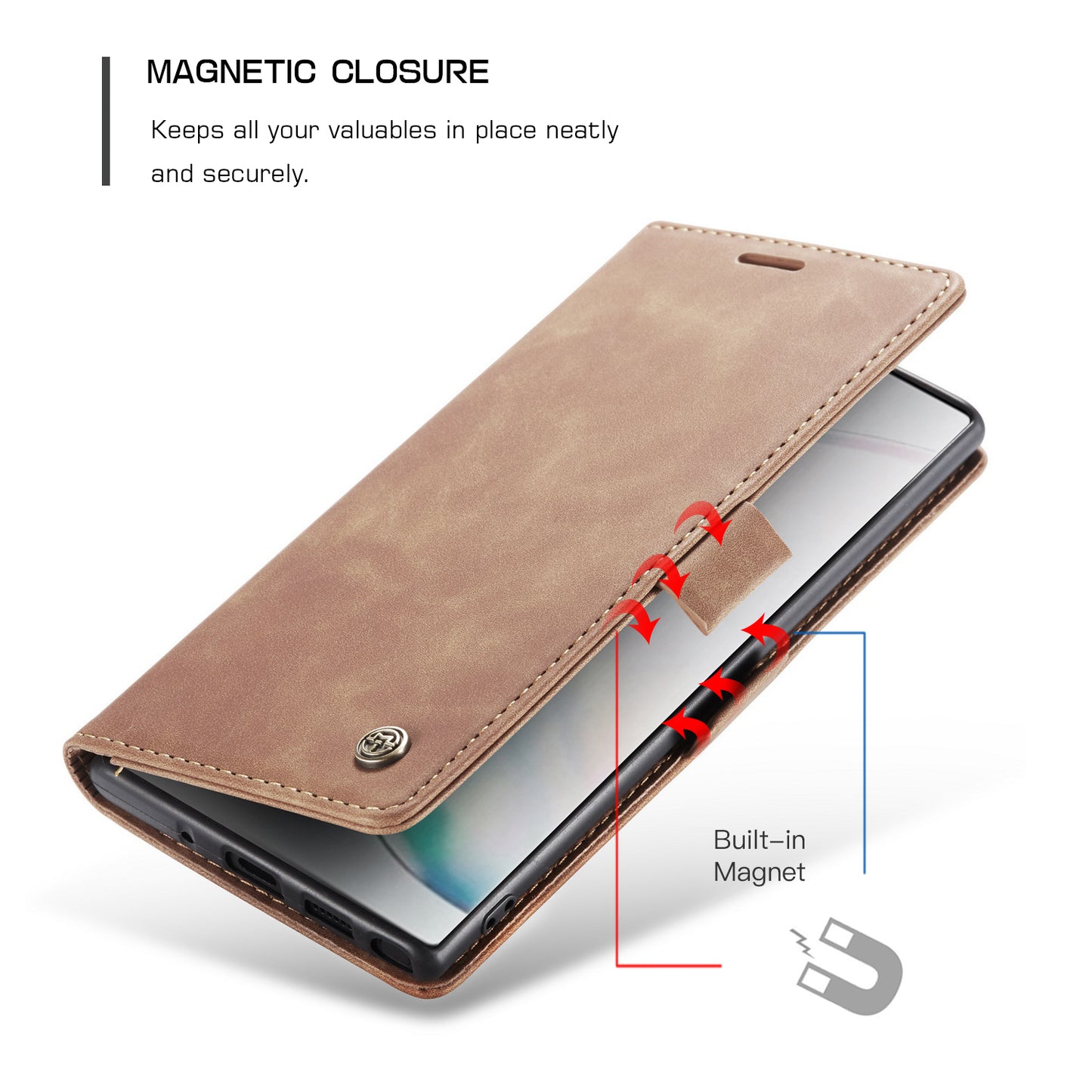 Book Classical Retro Leather Samsung Galaxy Note10+ Case Slim Wallet