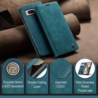 Book Classical Retro Leather Google Pixel 7A Case Slim Wallet Stand