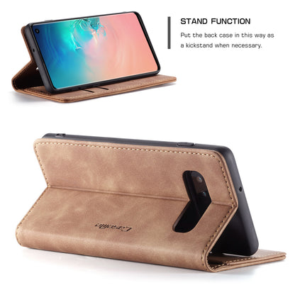 Book Classical Retro Leather Samsung Galaxy S10 Case Slim Wallet