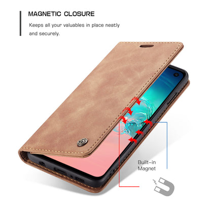 Book Classical Retro Leather Samsung Galaxy S10e Case Slim Wallet