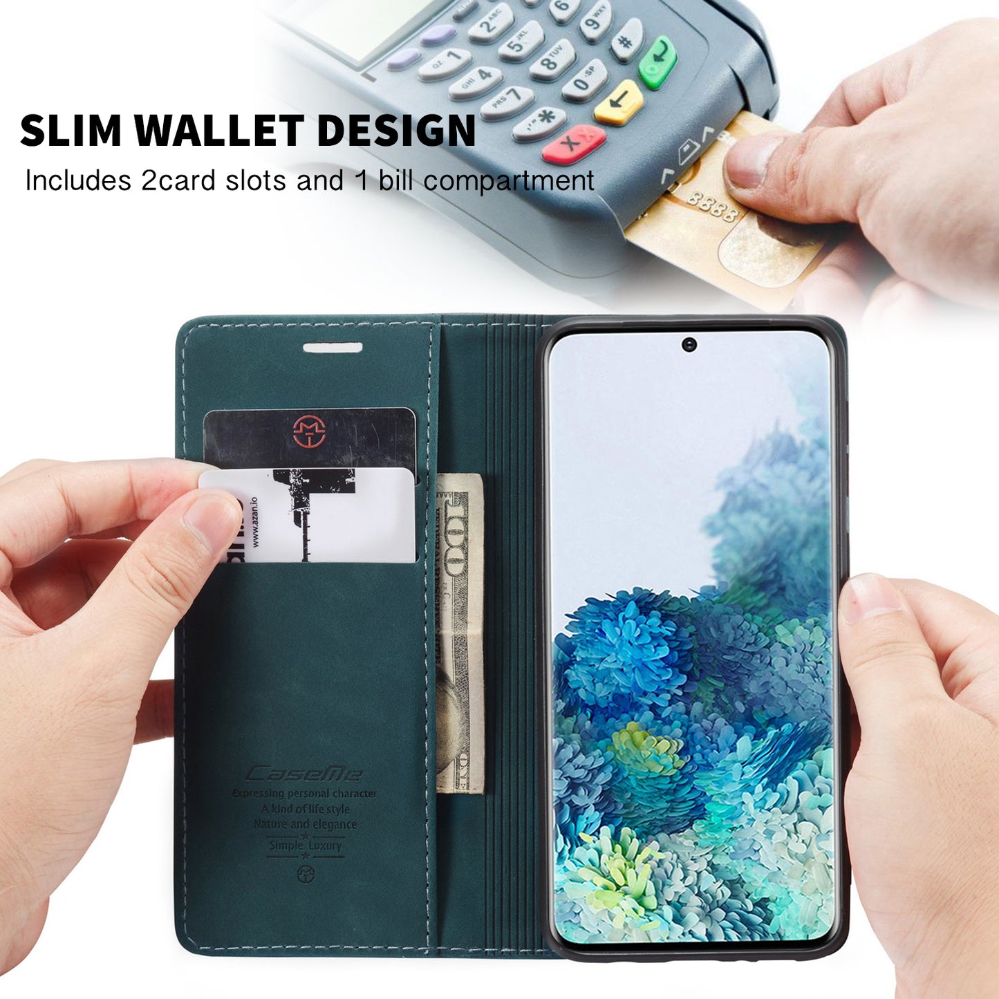 Book Classical Retro Leather Samsung Galaxy S20+ Case Slim Wallet