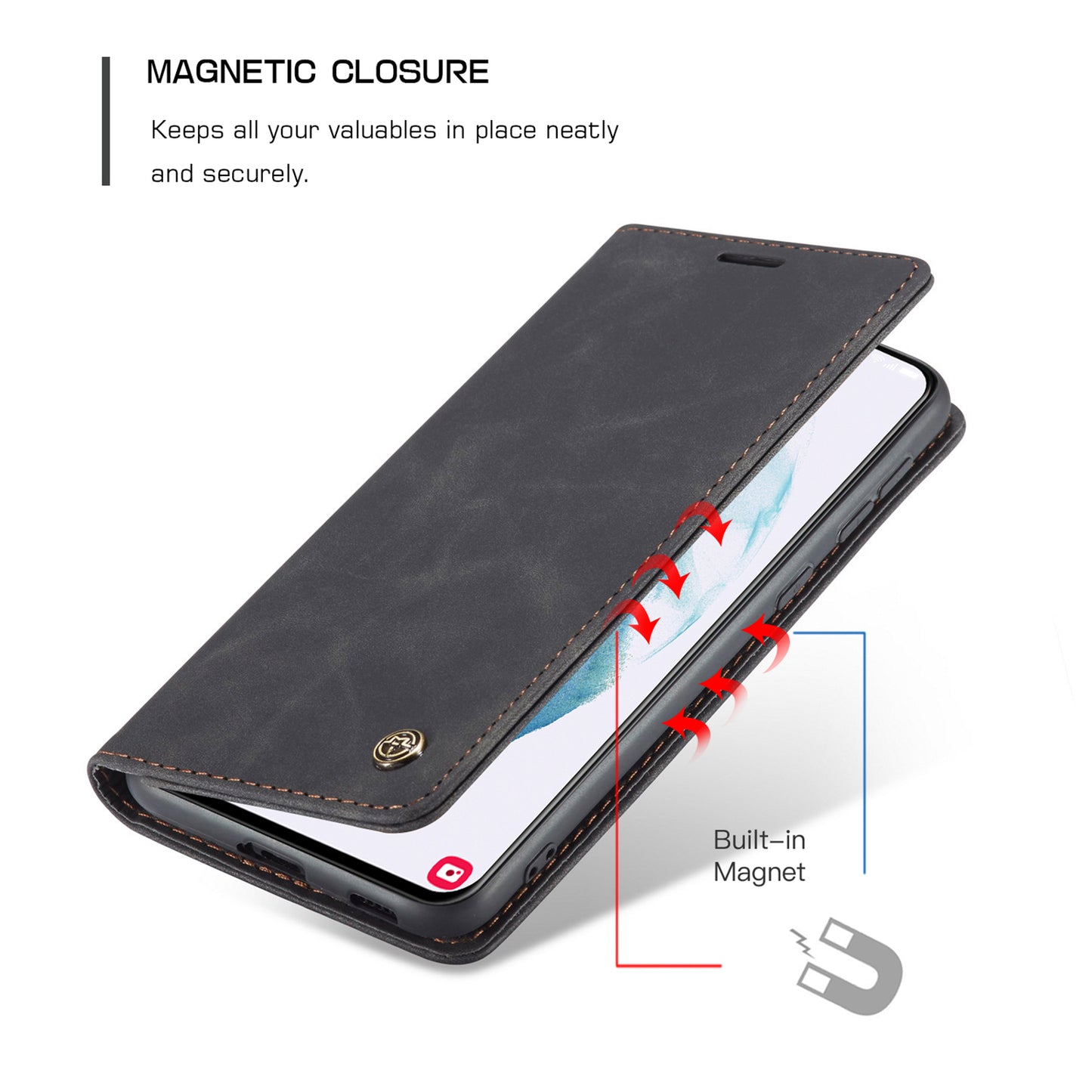 Book Classical Retro Leather Samsung Galaxy S21 FE Case Slim Wallet