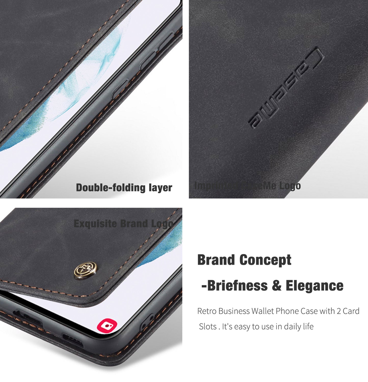 Book Classical Retro Leather Samsung Galaxy S21 FE Case Slim Wallet