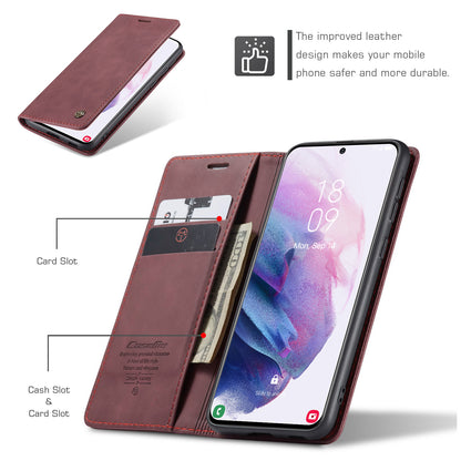 Book Classical Retro Leather Samsung Galaxy S21+ Case Slim Wallet