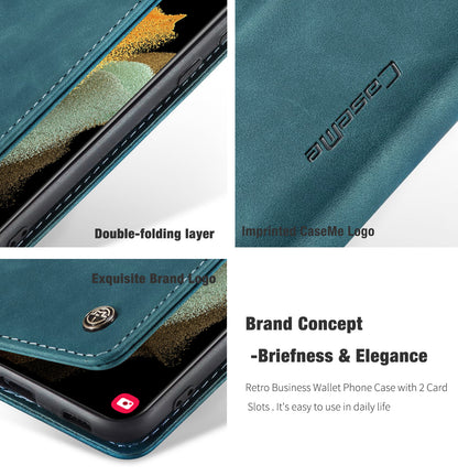 Book Classical Retro Leather Samsung Galaxy S21 Ultra Case Slim Wallet