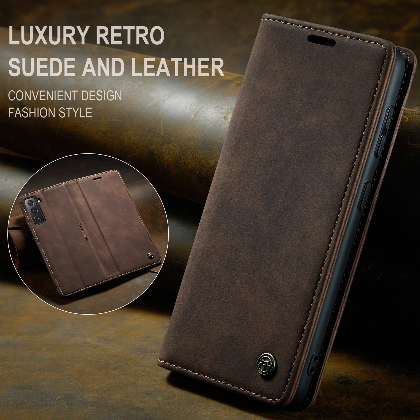 Book Classical Retro Leather Samsung Galaxy S22+ Case Slim Wallet