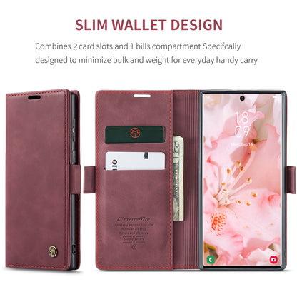 Book Classical Retro Leather Samsung Galaxy S22 Ultra Case Slim Wallet