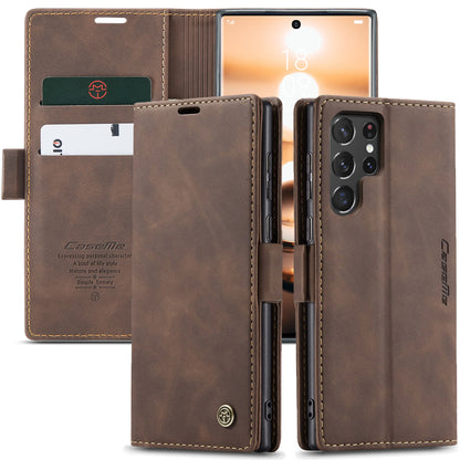 Book Classical Retro Leather Samsung Galaxy S22 Ultra Case Slim Wallet