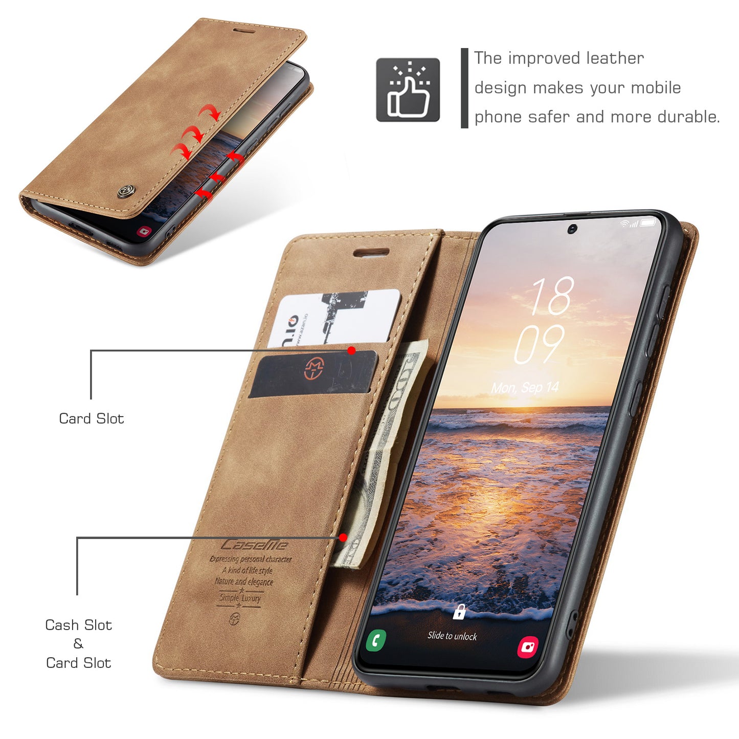 Book Classical Retro Leather Samsung Galaxy S23+ Case Slim Wallet