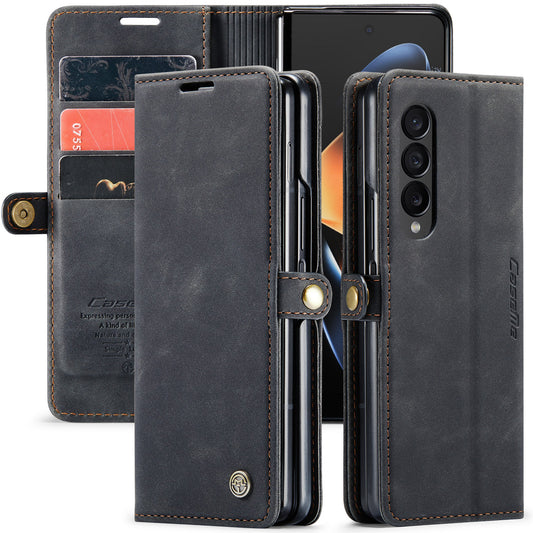 Book Classical Retro Leather Samsung Galaxy Z Fold4 Case Slim Wallet