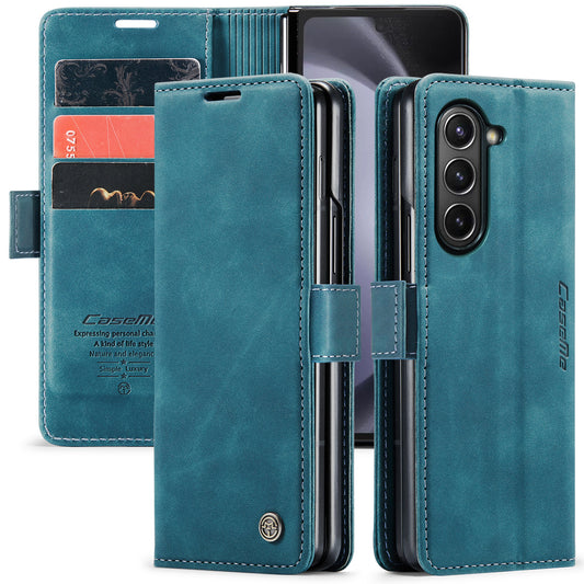 Book Classical Retro Leather Samsung Galaxy Z Fold5 Case Slim Wallet