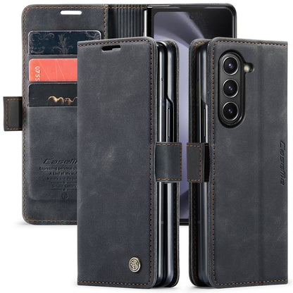 Book Classical Retro Leather Samsung Galaxy Z Fold5 Case Slim Wallet