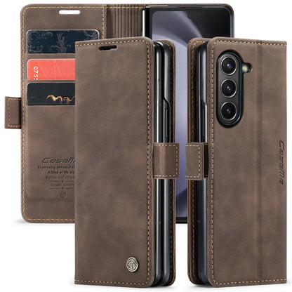 Book Classical Retro Leather Samsung Galaxy Z Fold5 Case Slim Wallet