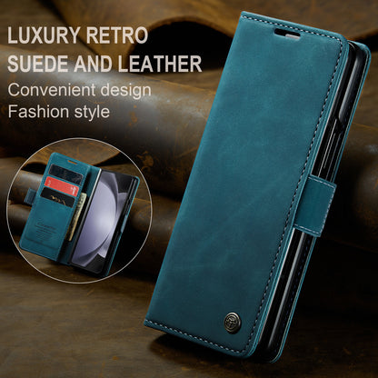 Book Classical Retro Leather Samsung Galaxy Z Fold5 Case Slim Wallet