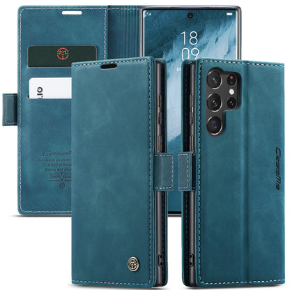 Book Classical Retro Leather Samsung Galaxy S23 Ultra Case Slim Wallet