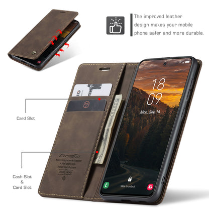 Book Classical Retro Leather Samsung Galaxy S24 Case Slim Wallet