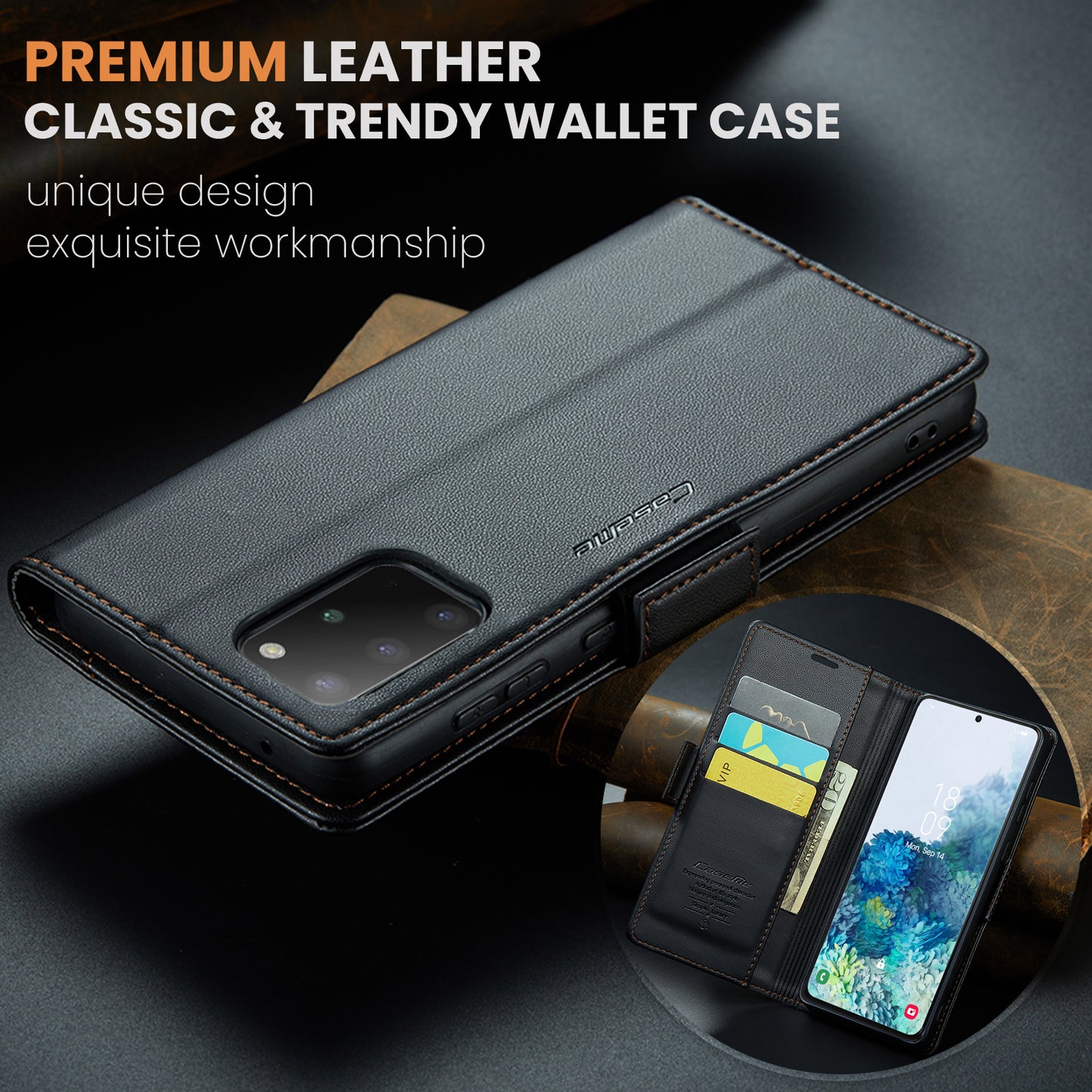 Butterfly Clasp Leather Samsung Galaxy S20+ Case Wallet TPU Stand